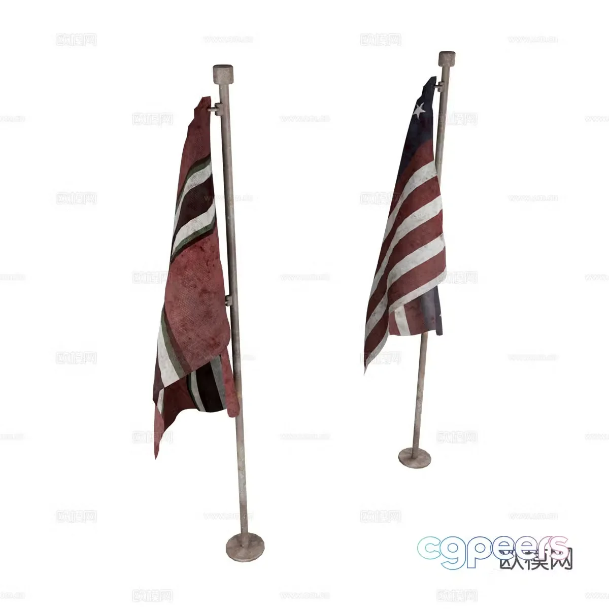 Flag National Flag 3d model