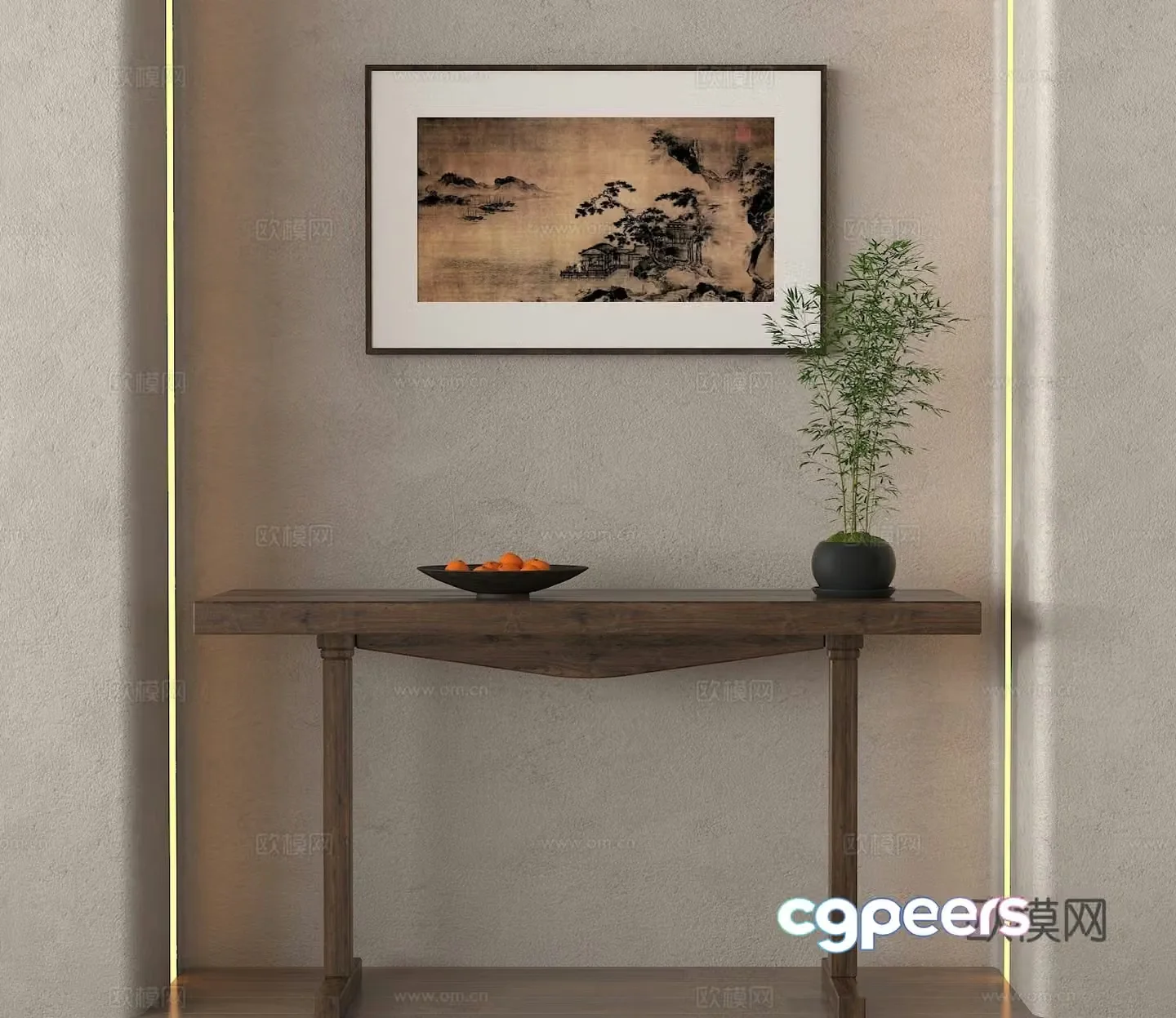 New Chinese-style Duanjingdai 3D model
