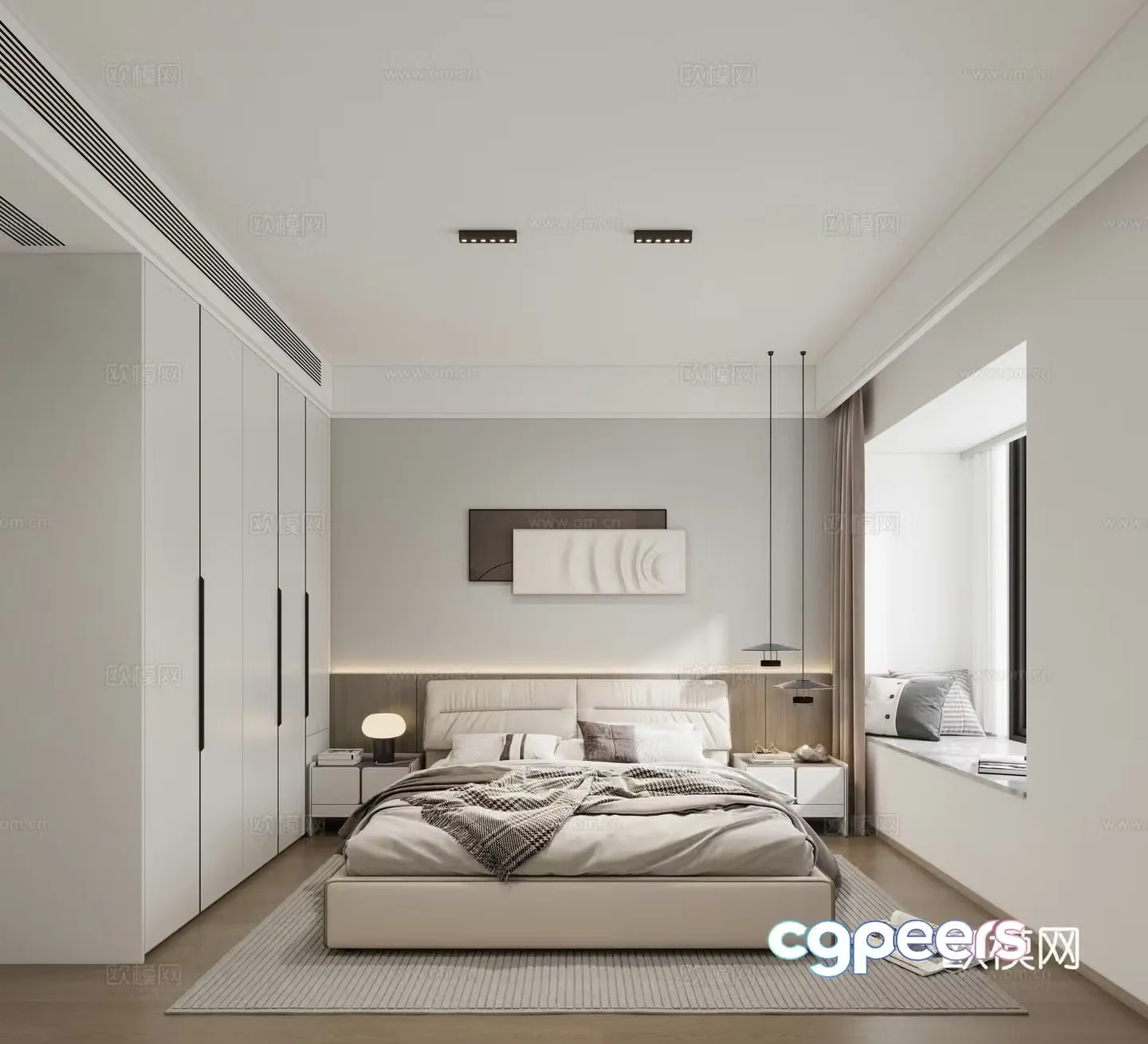 Modern bedroom 3d model