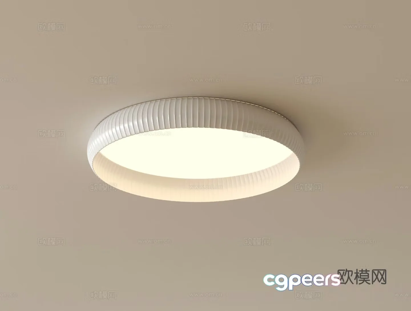 Modern round ceiling lamp 3d model
