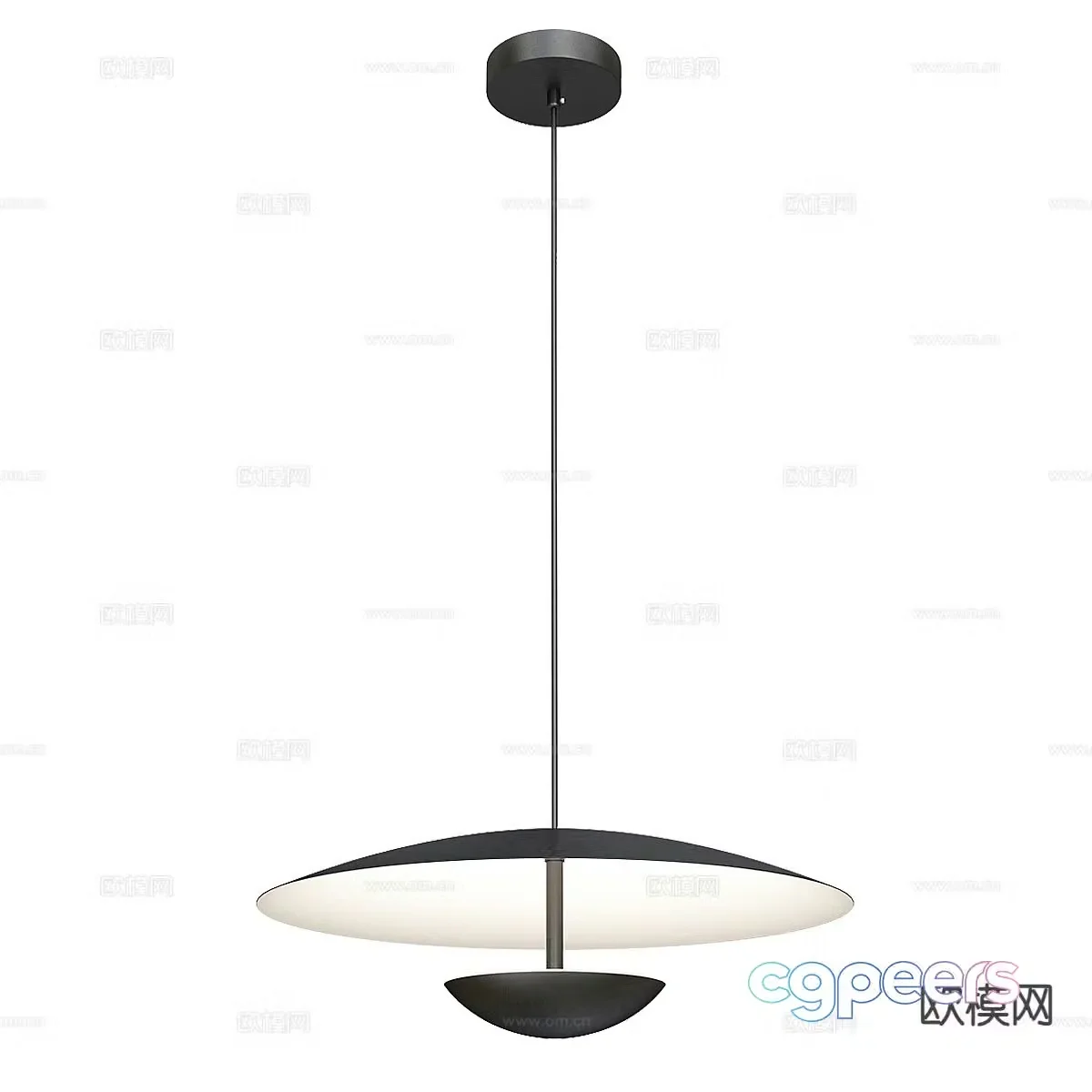Bedside small chandelier 3d model