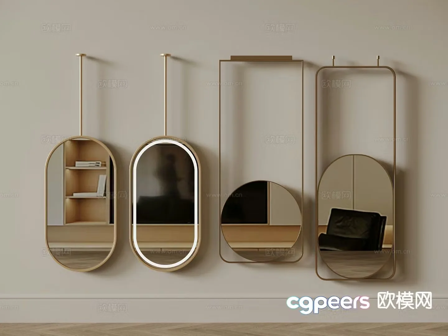 Mirror Hanging Mirror Smart Mirror 3D Model