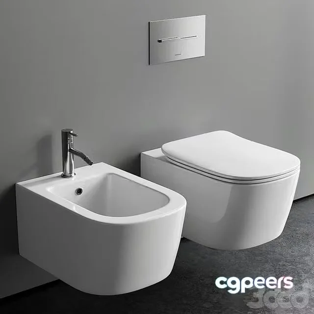 3ds Max Free – Antonio Lupi Design Komodo Wall-Hung WC
