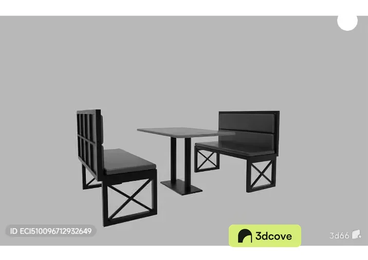 Modern Black Dining Set