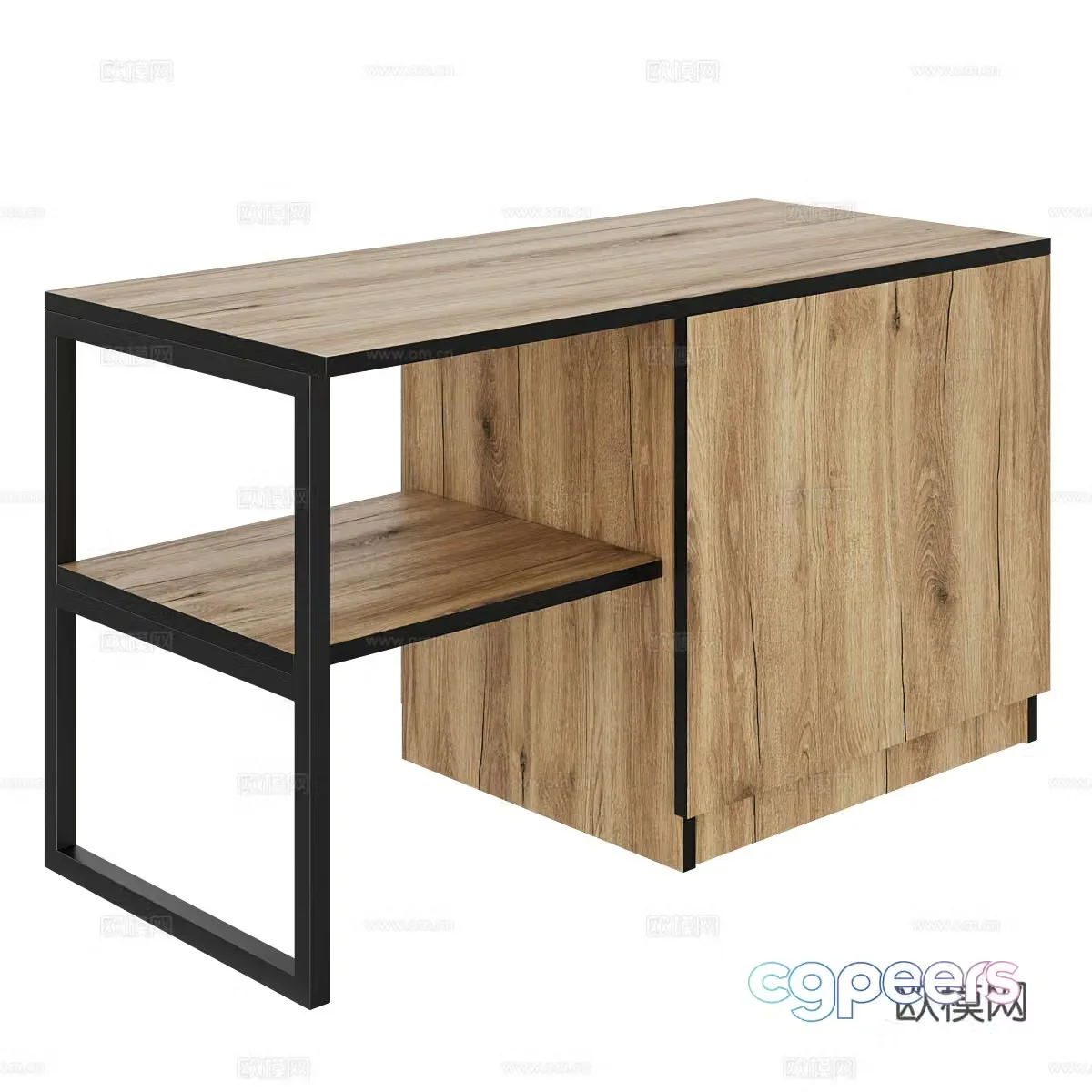 Nordic desk writing desk 3d model