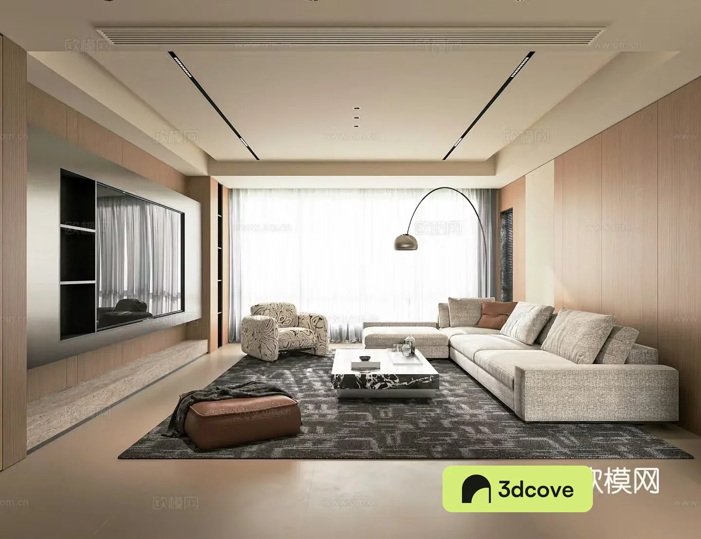 Modern home living room