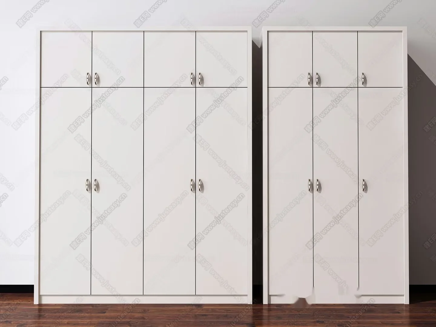 White Lockers 3D Model – 19747 – VRAY Render