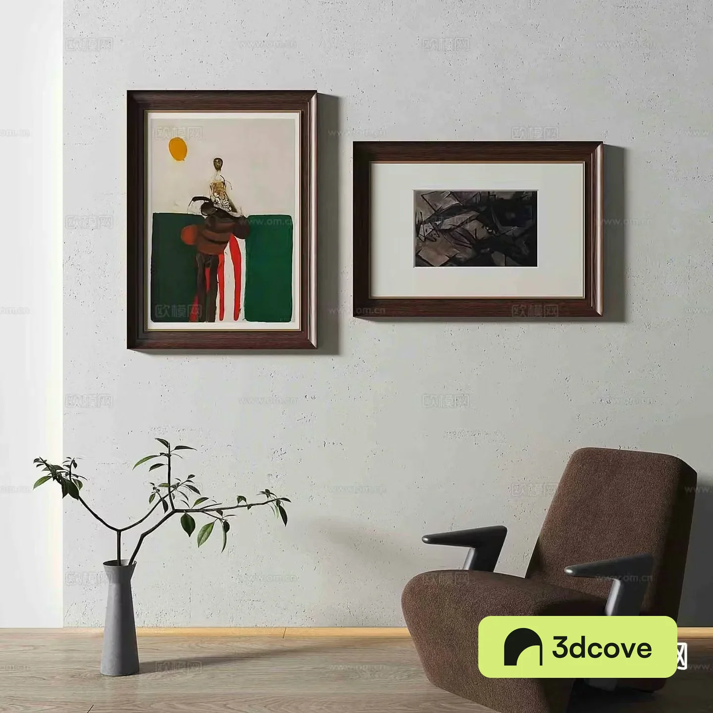 Medieval style abstract painting oil painting decorative painting
