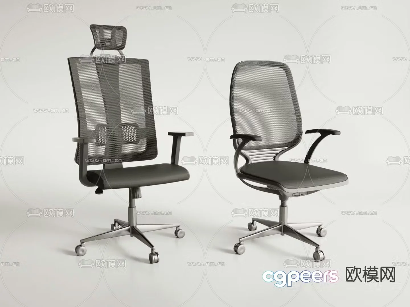 Staff chair office chair conference chair shift chair 3d model
