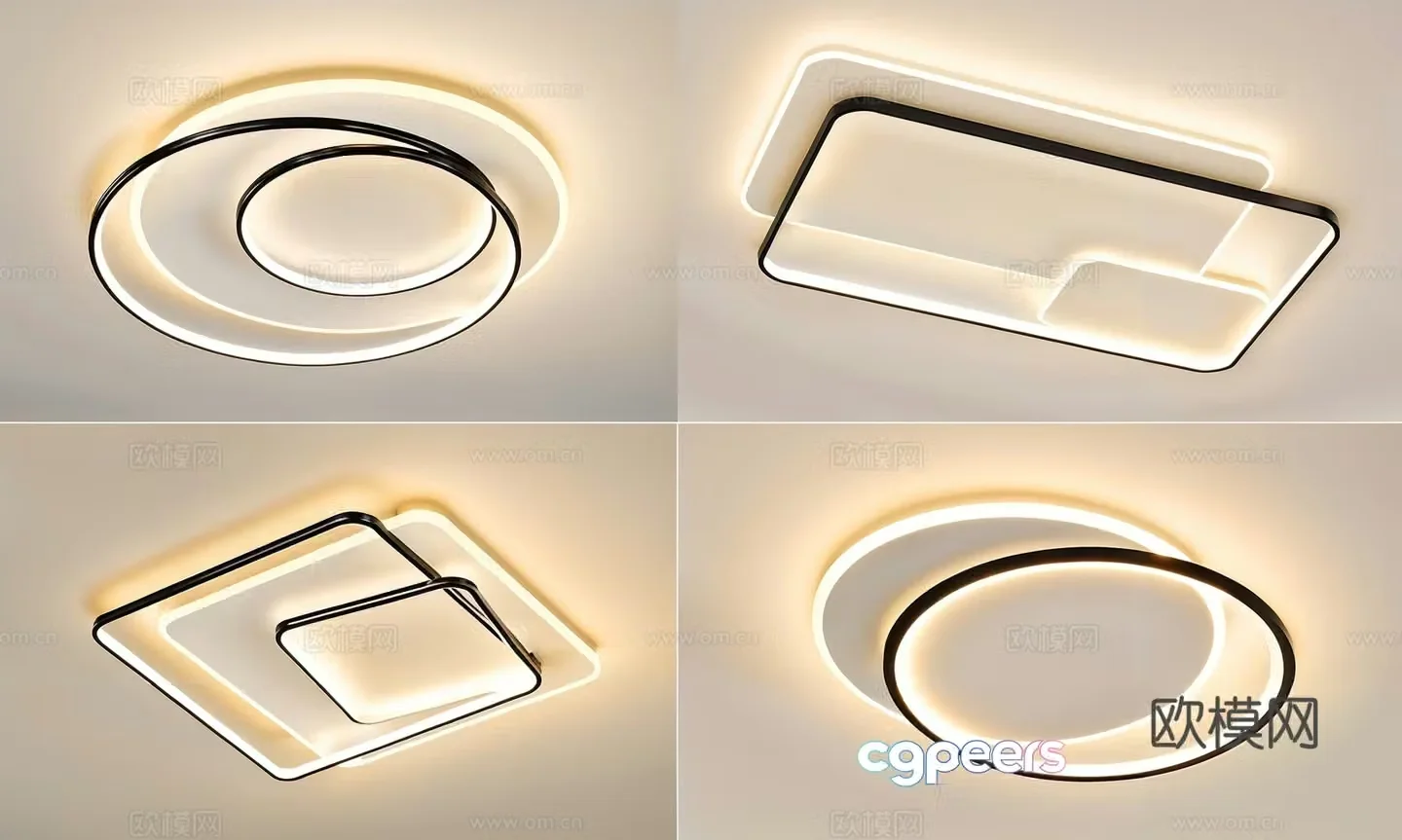 Modern ceiling lights Decorative lights Living room ceiling lights 3d model