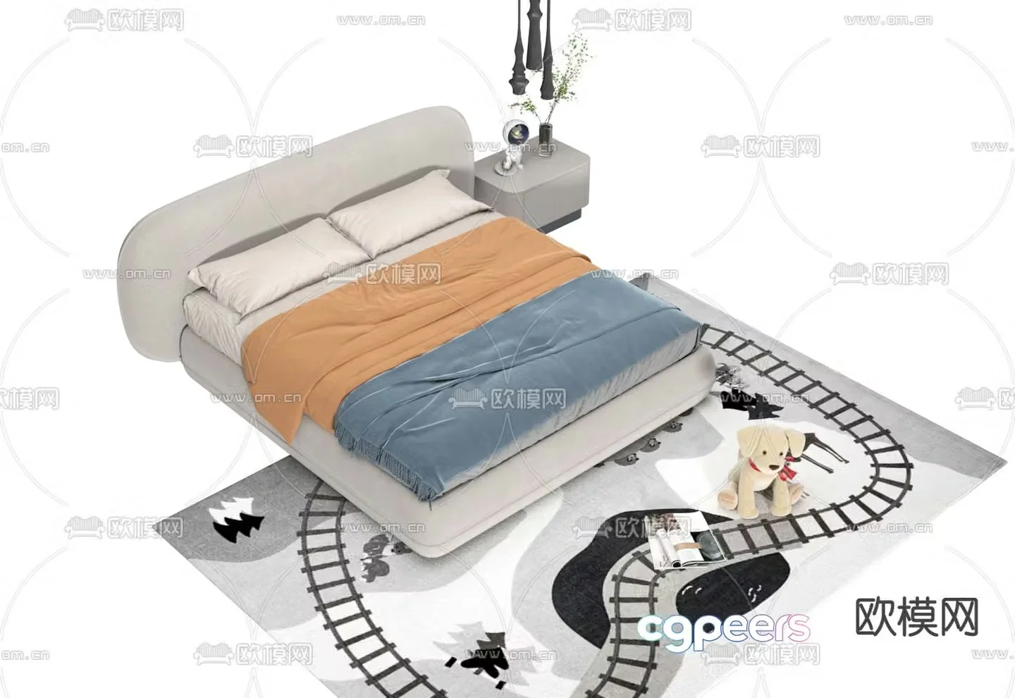 children’s bed child’s bed 3d model