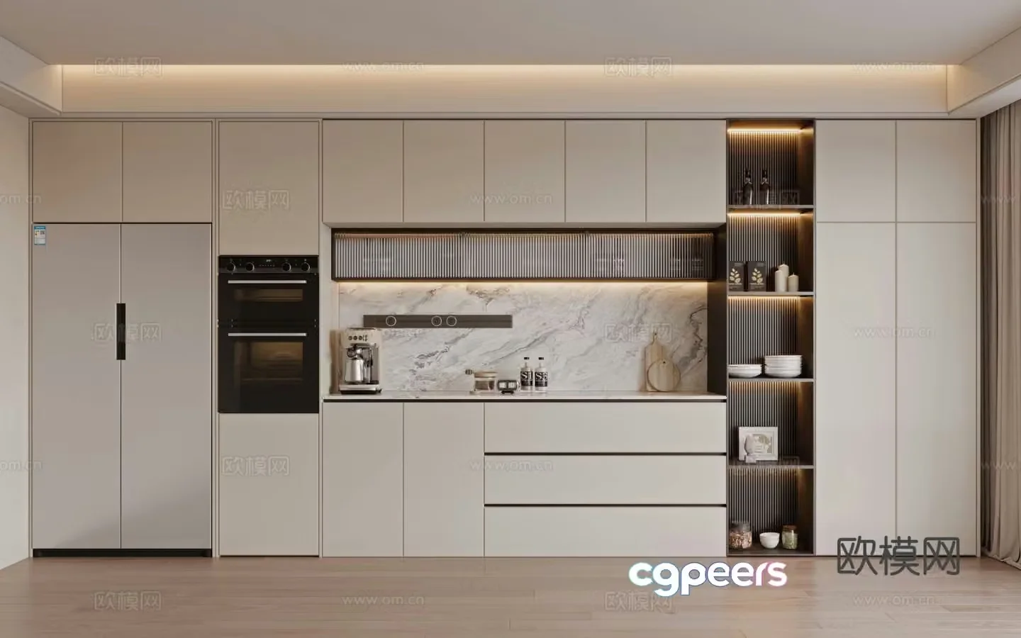 Modern sideboard 3d model