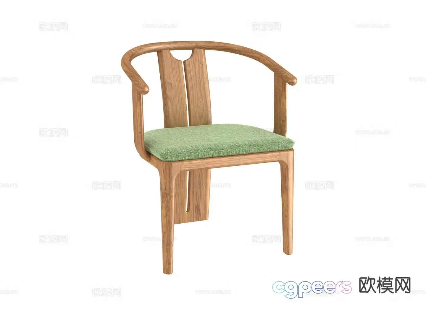 Wabi-sabi chair dining chair 3d model