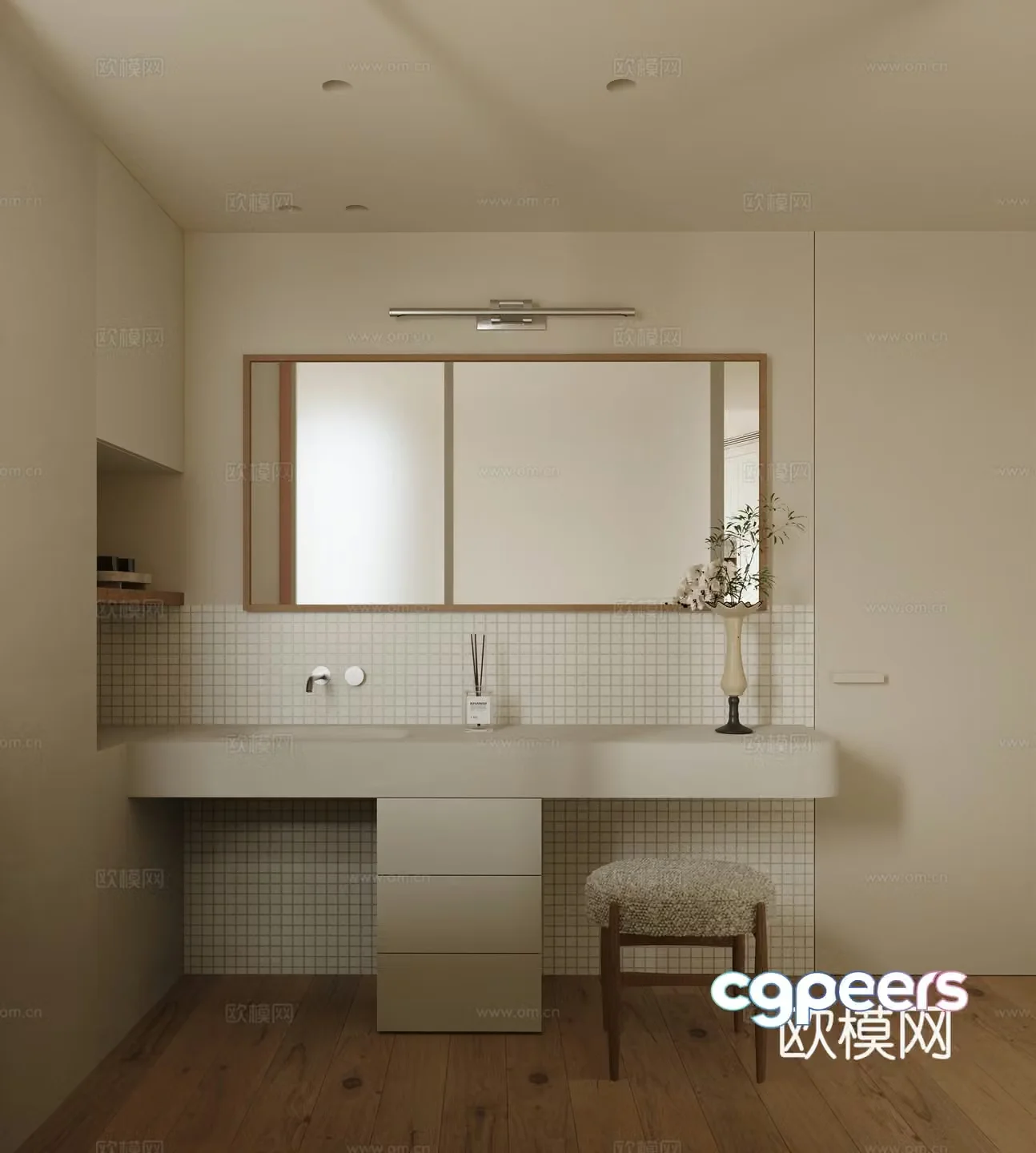 Modern dressing table 3d model