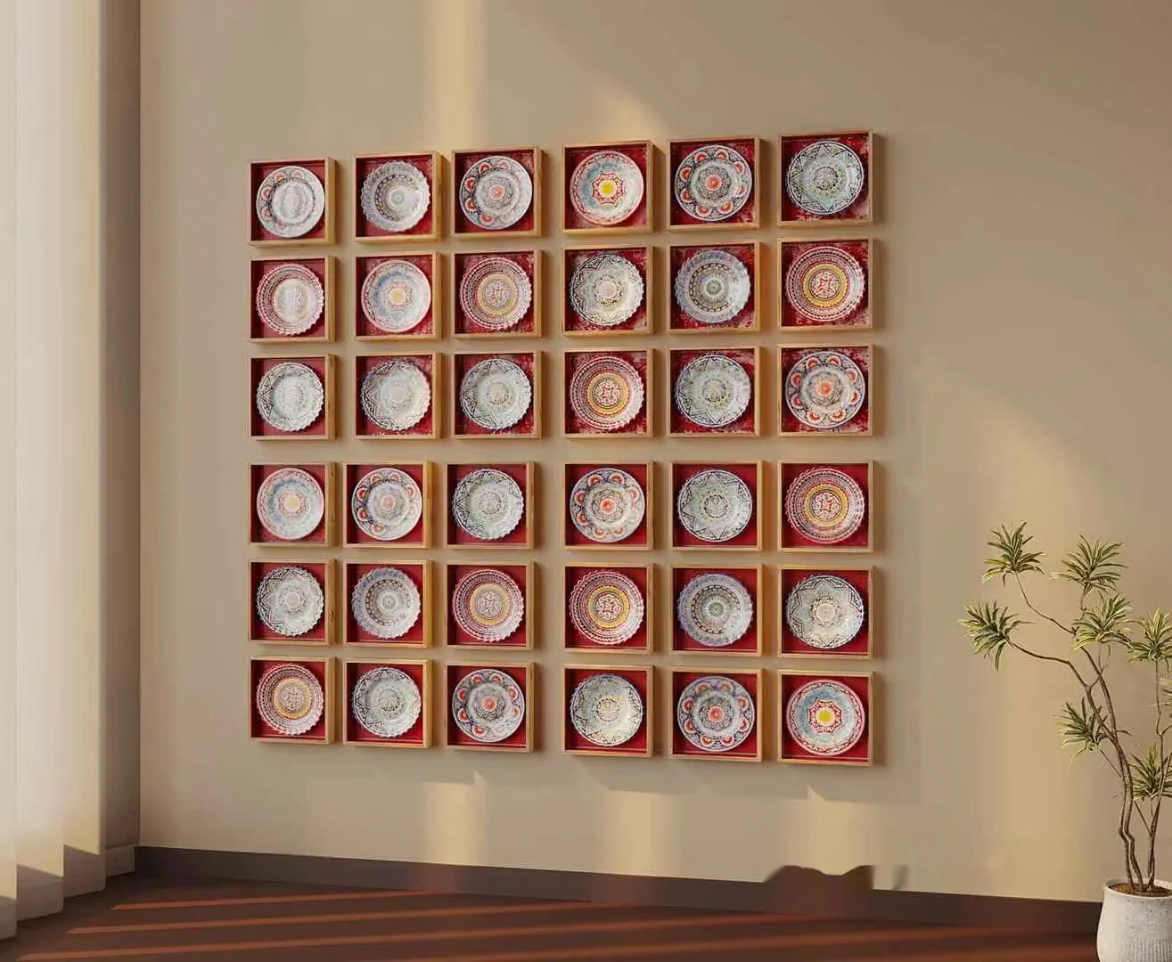 Modern Wall Art 3D Model – 8045 – VRAY Render