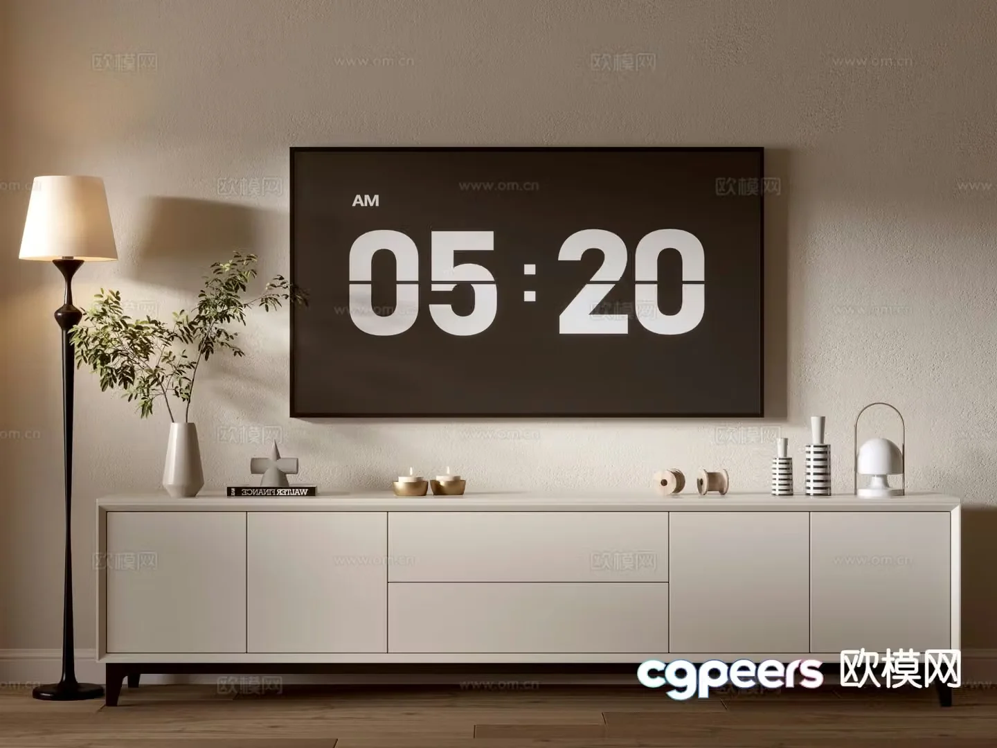 Modern TV cabinet 3d model