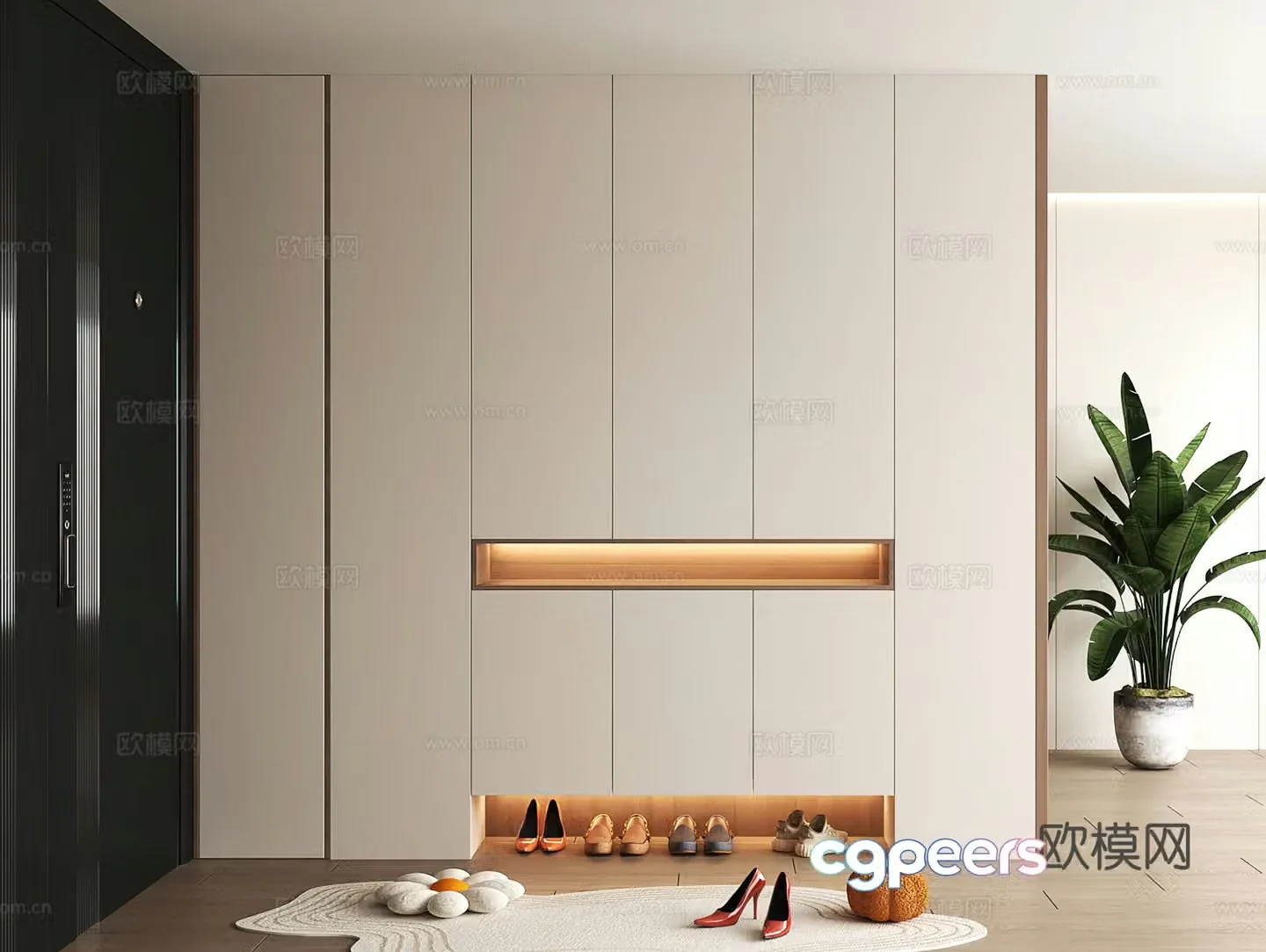 Shoe cabinet design shoe cabinet partition shoe cabinet porch shoe cabinet hotel shoe cabinet 3D model