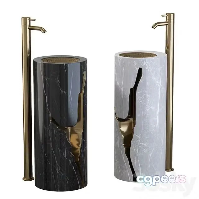 3ds Max Free – WASHBASIN (72x30x30)