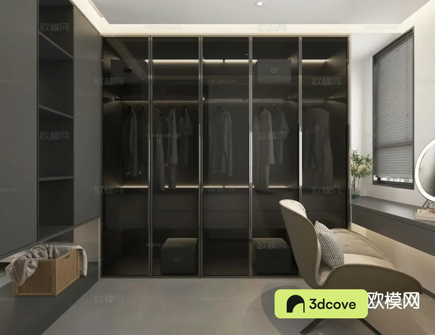 Modern cloakroom