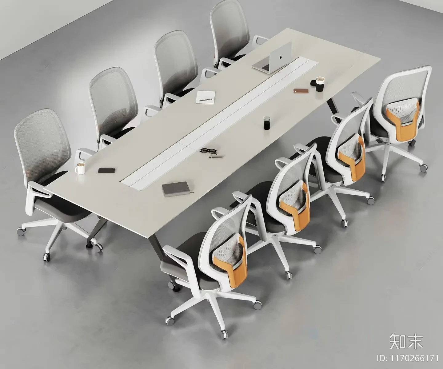 A Modern Office Space 3D Model – 1742 – CORONA Render