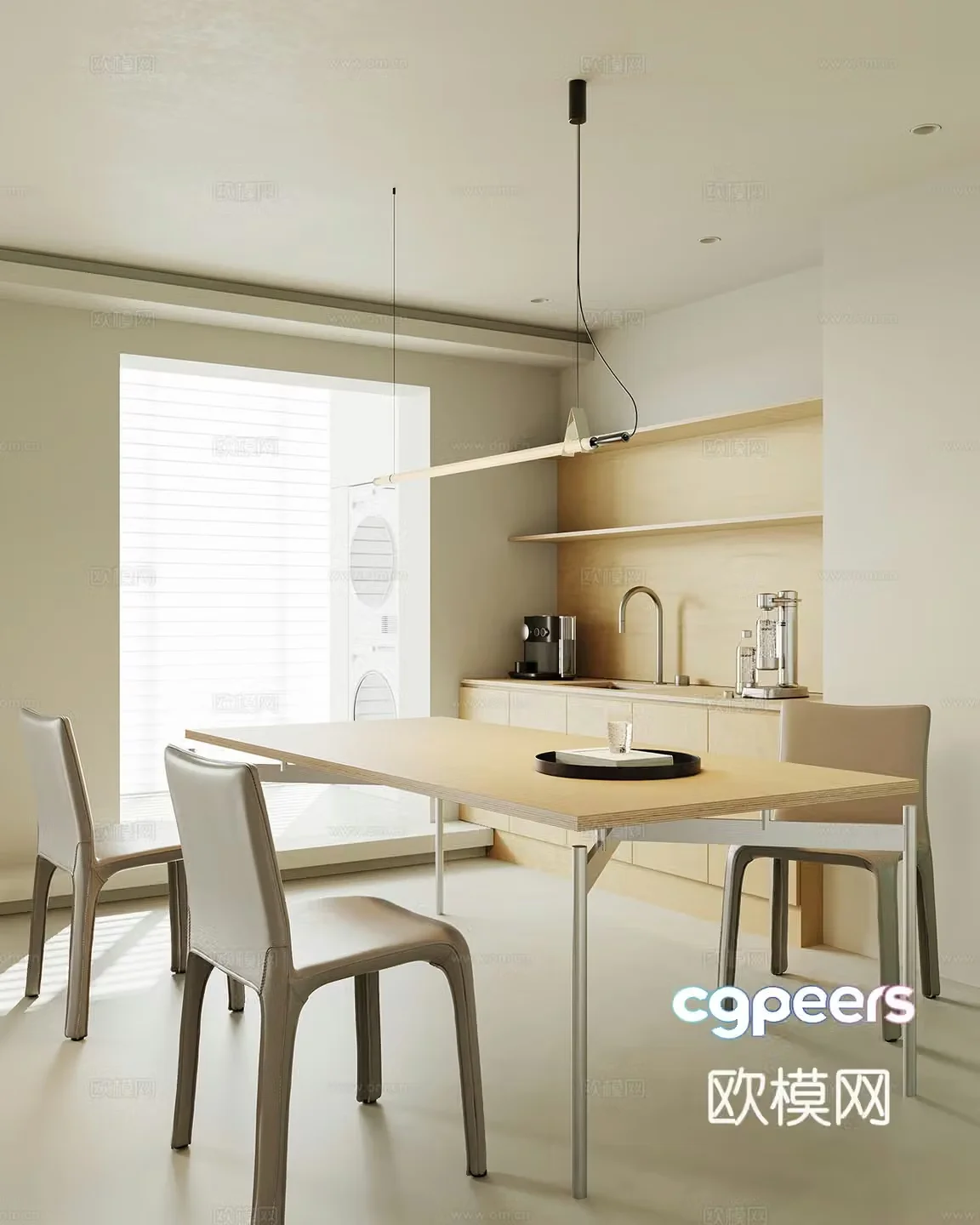 Modern restaurant 3d model