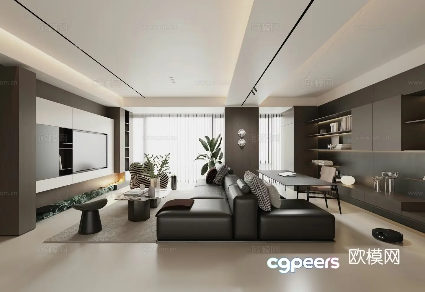 Italian living room 3d model