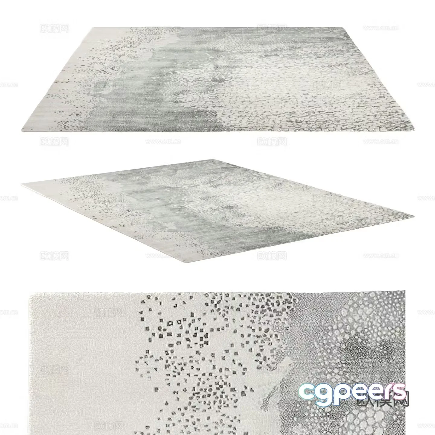 New Chinese style fabric carpet 3D model