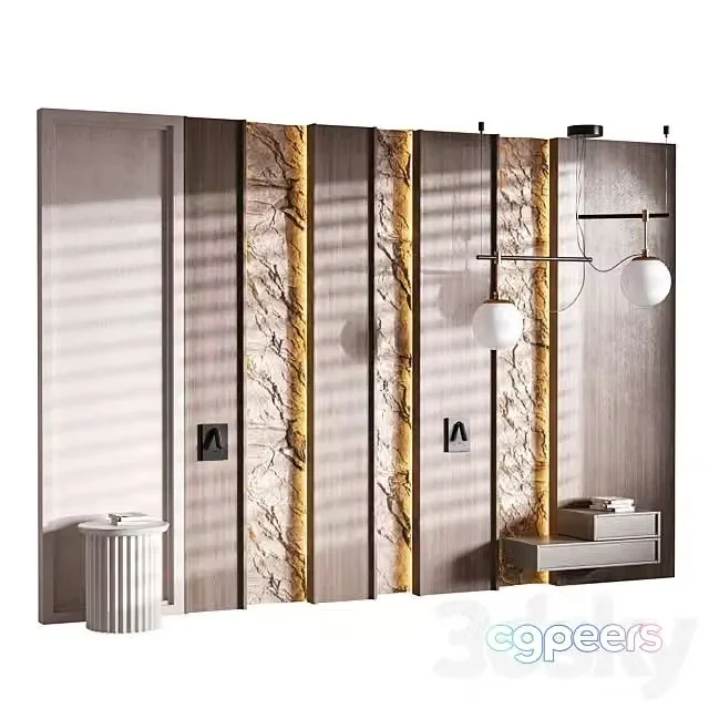 3ds Max Free – Decorative Wall Panel 52