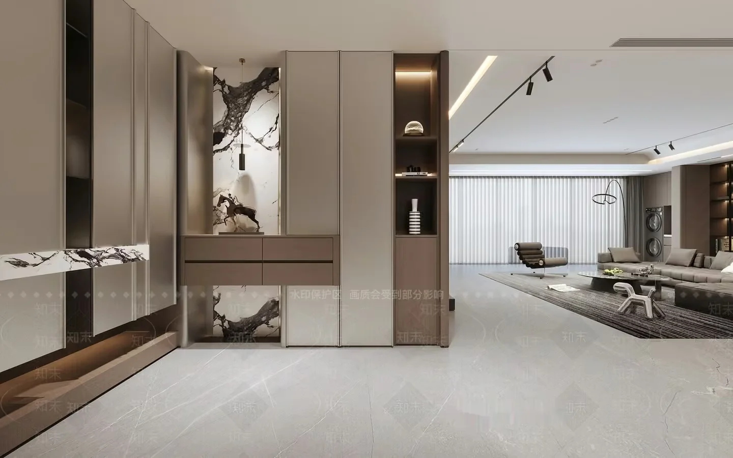 Modern Living Room 3D Model – 6145 – VRAY Render