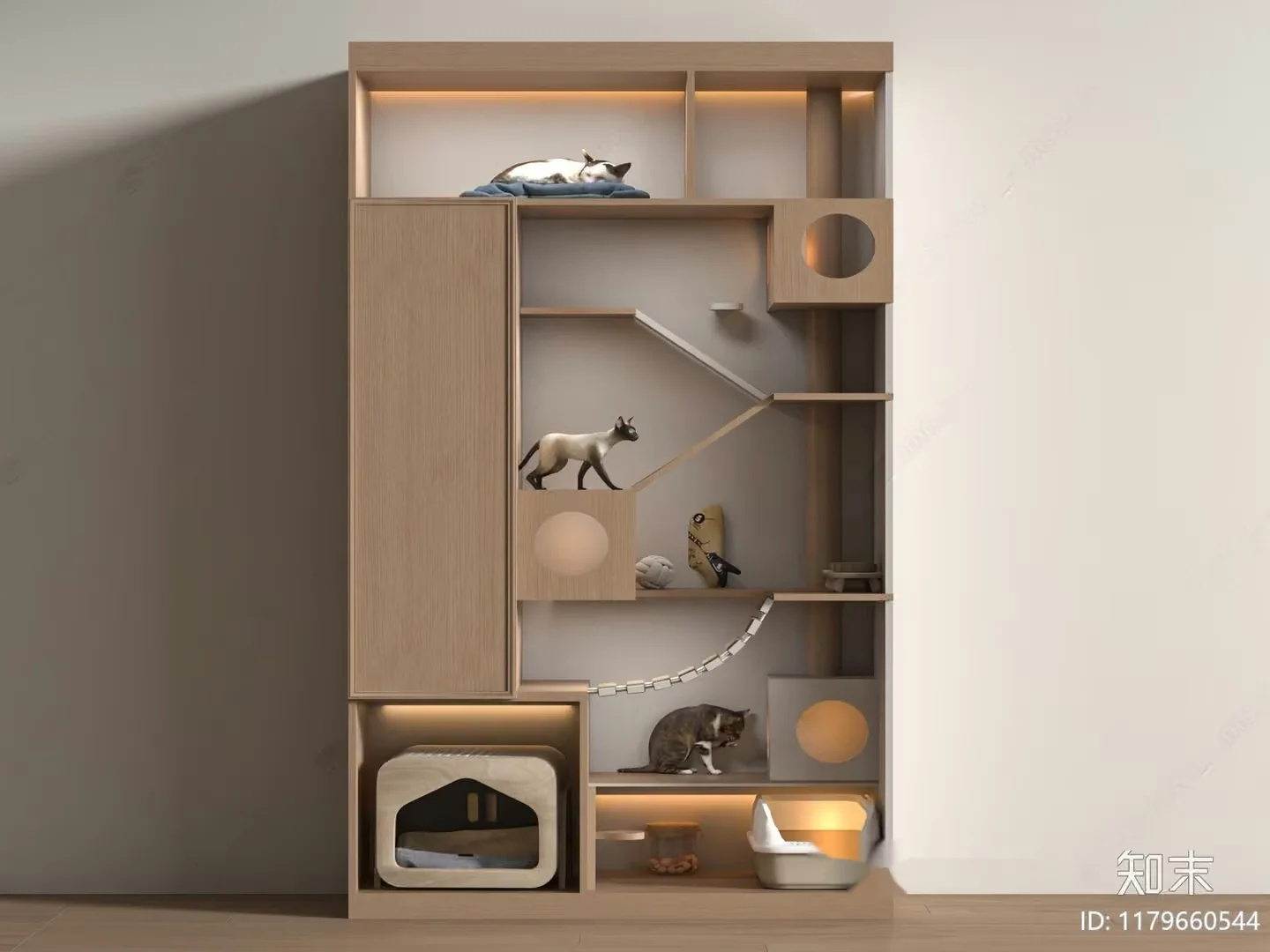 Modern Cat House 3D Model – 2315 – VRAY Render