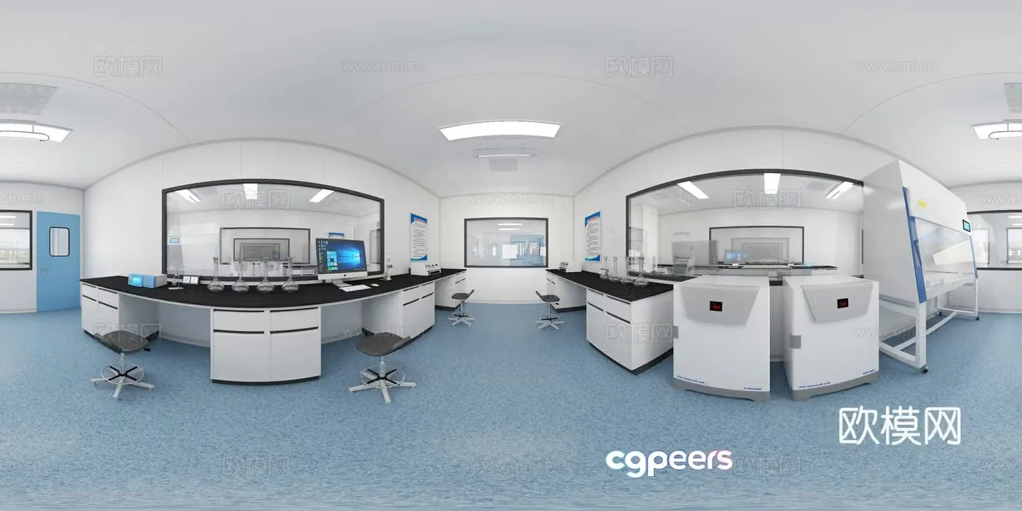 Modern cell laboratory cr panoramic 3d model
