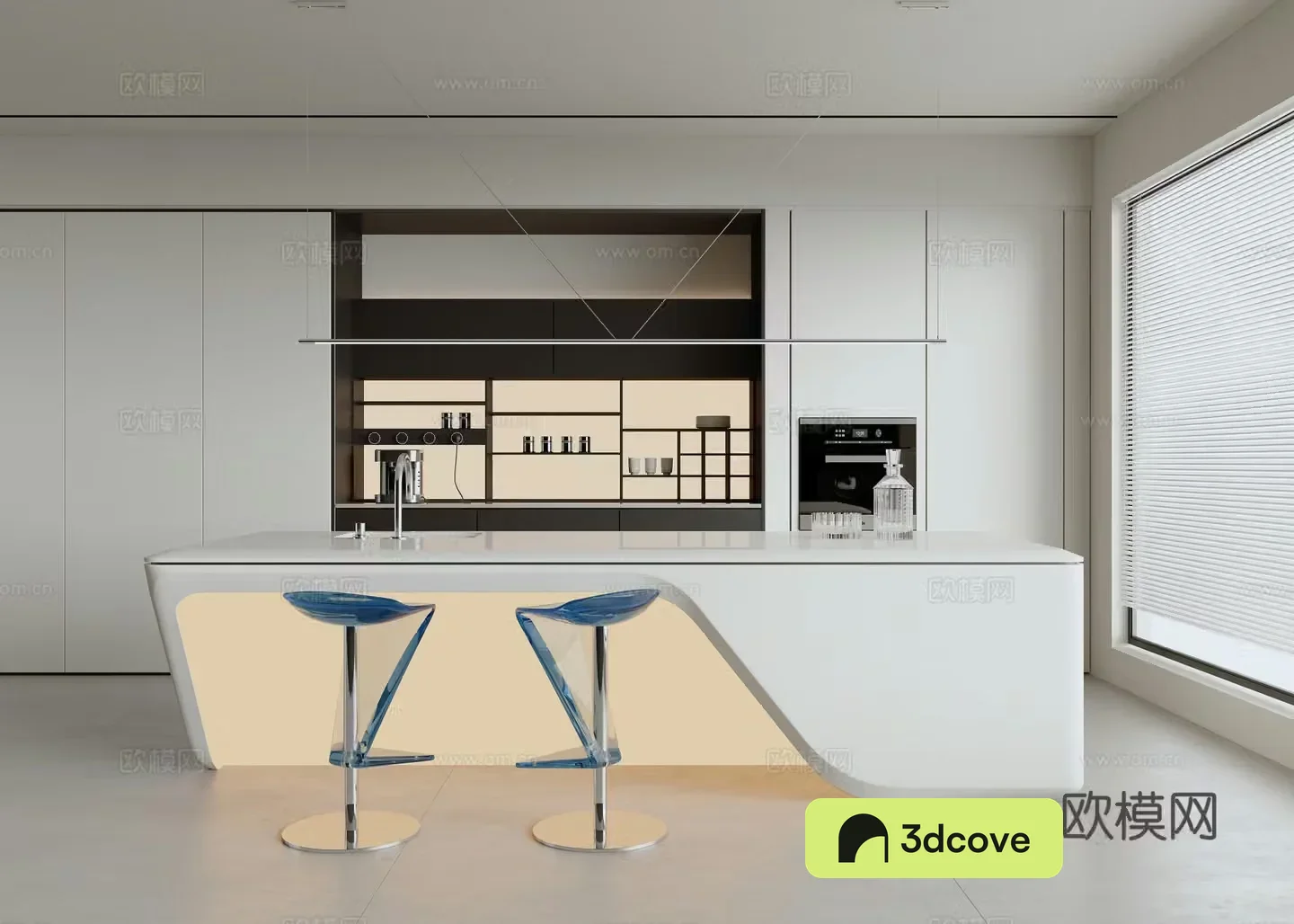 Modern minimalist bar