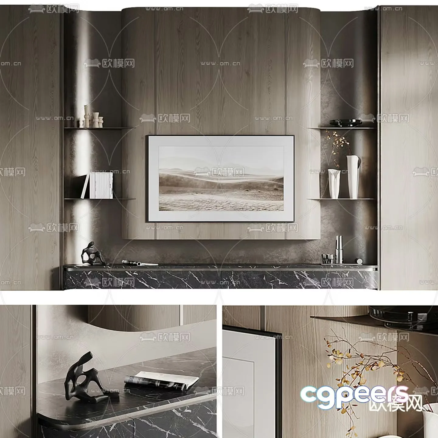 TV background 3d model