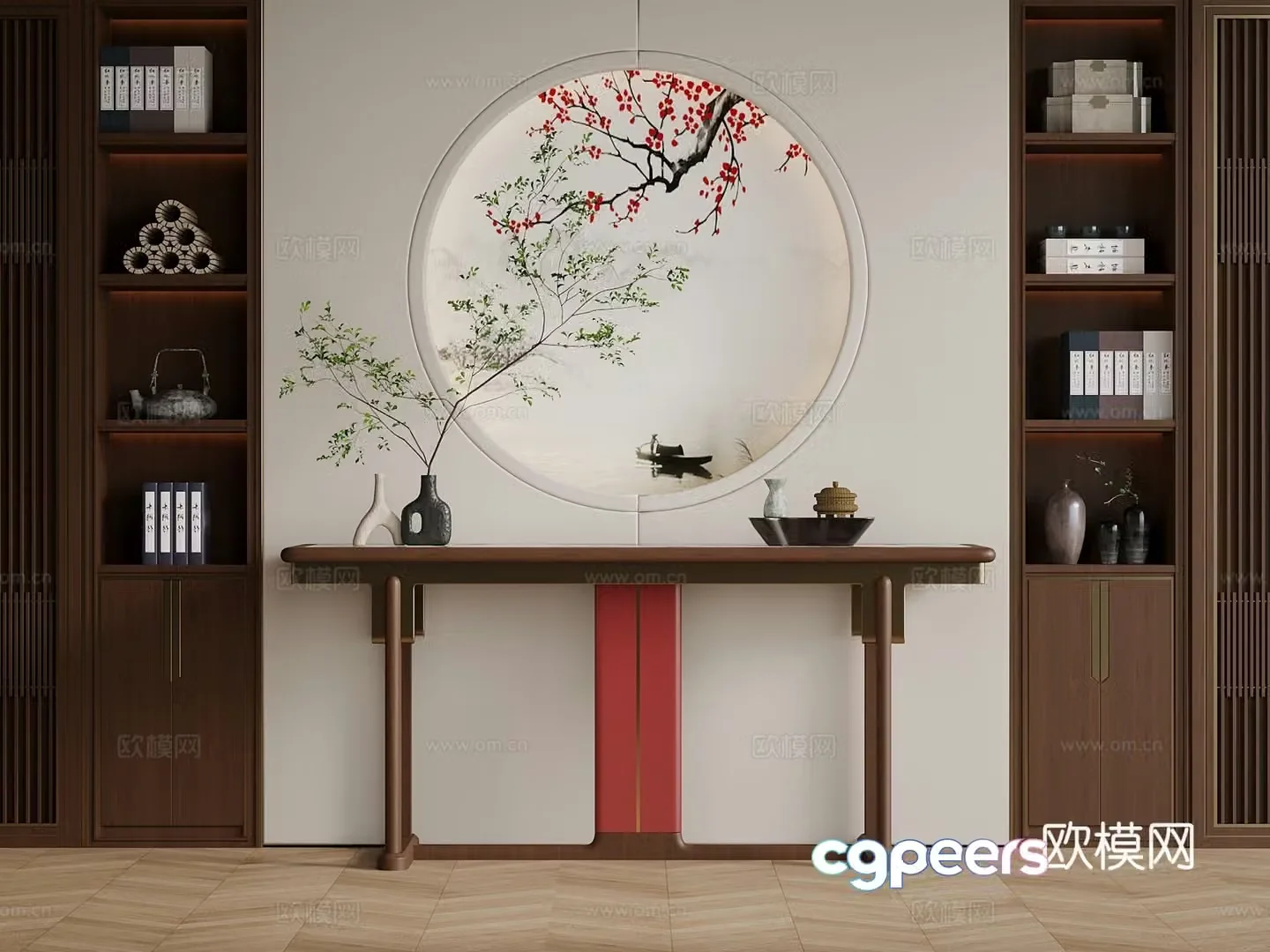 Middle Ages New Chinese Style Entrance Scenery Villa Entrance Song Style Entrance End Scenery Xuan 3D Model