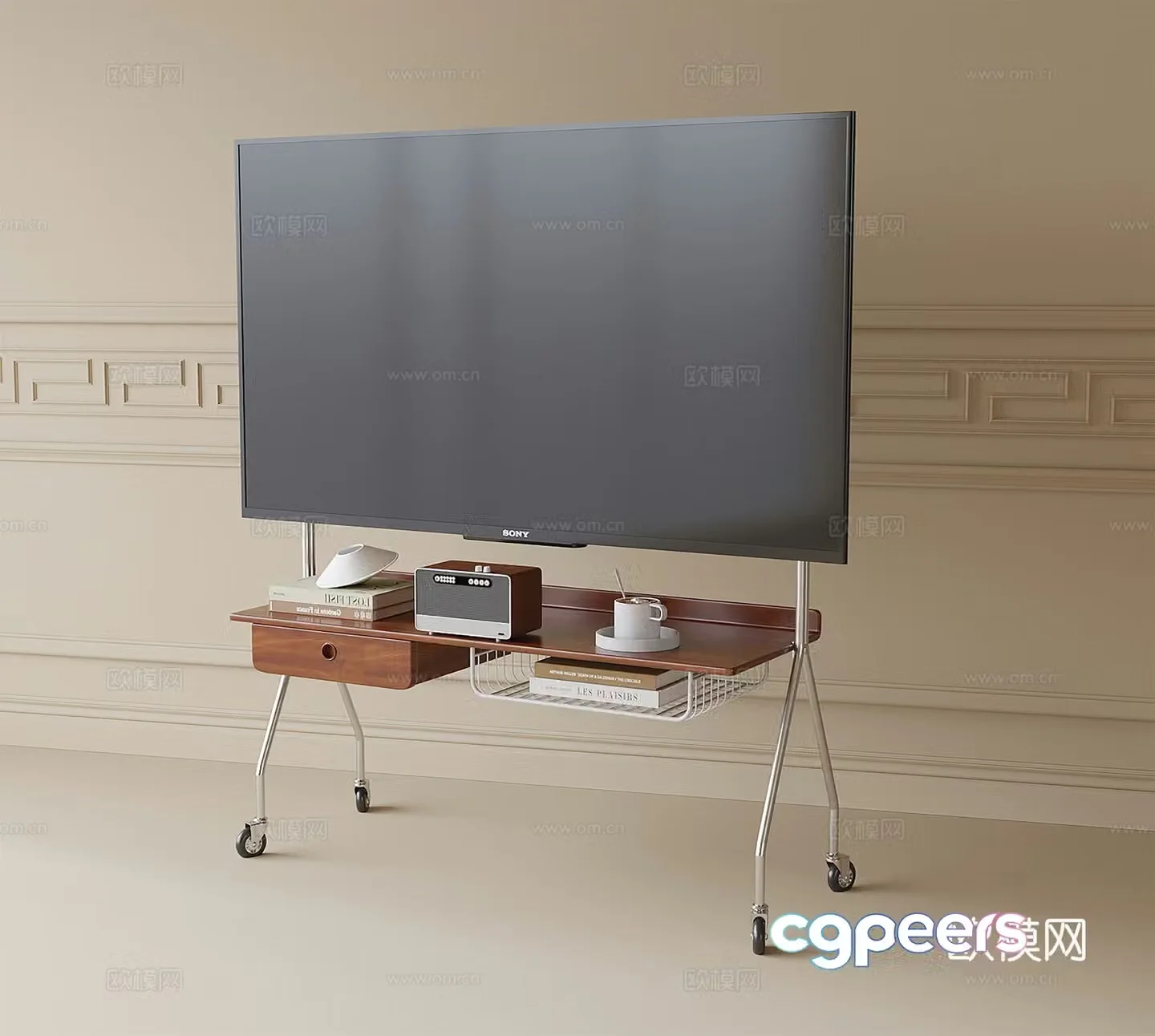 Floor-standing TV Mobile TV TV Stand 3D Model