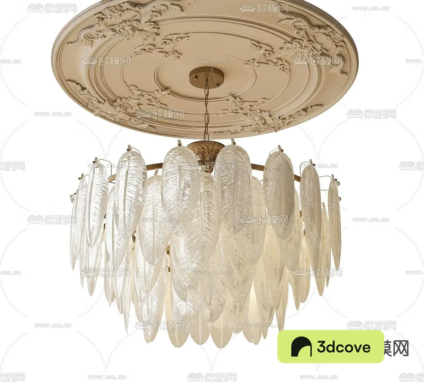 French chandelier crystal lamp