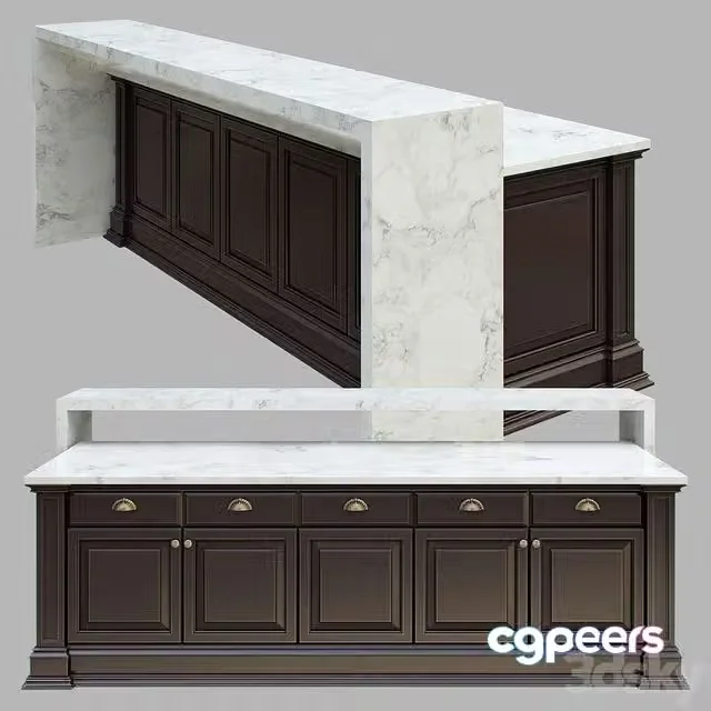 3ds Max Free – Kitchen island
