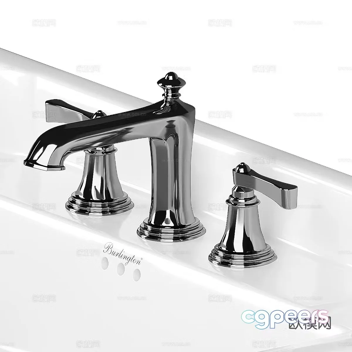 Simple faucet Bathroom faucet Outdoor faucet Hotel faucet Minimalist faucet 3D model
