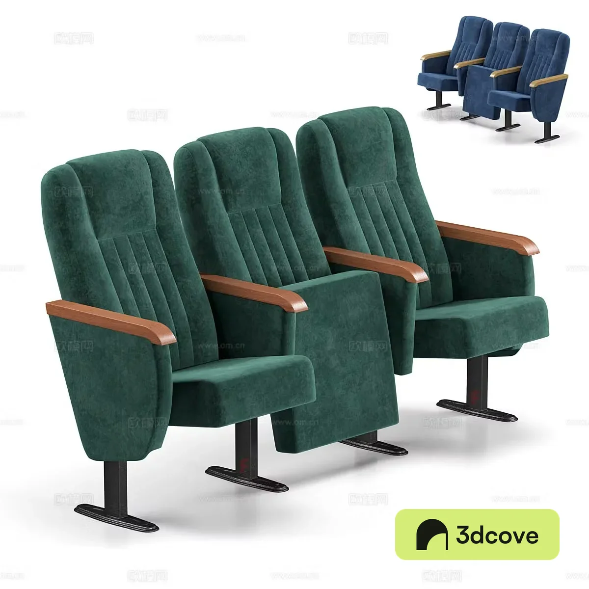 Nordic row chair simple cinema chair