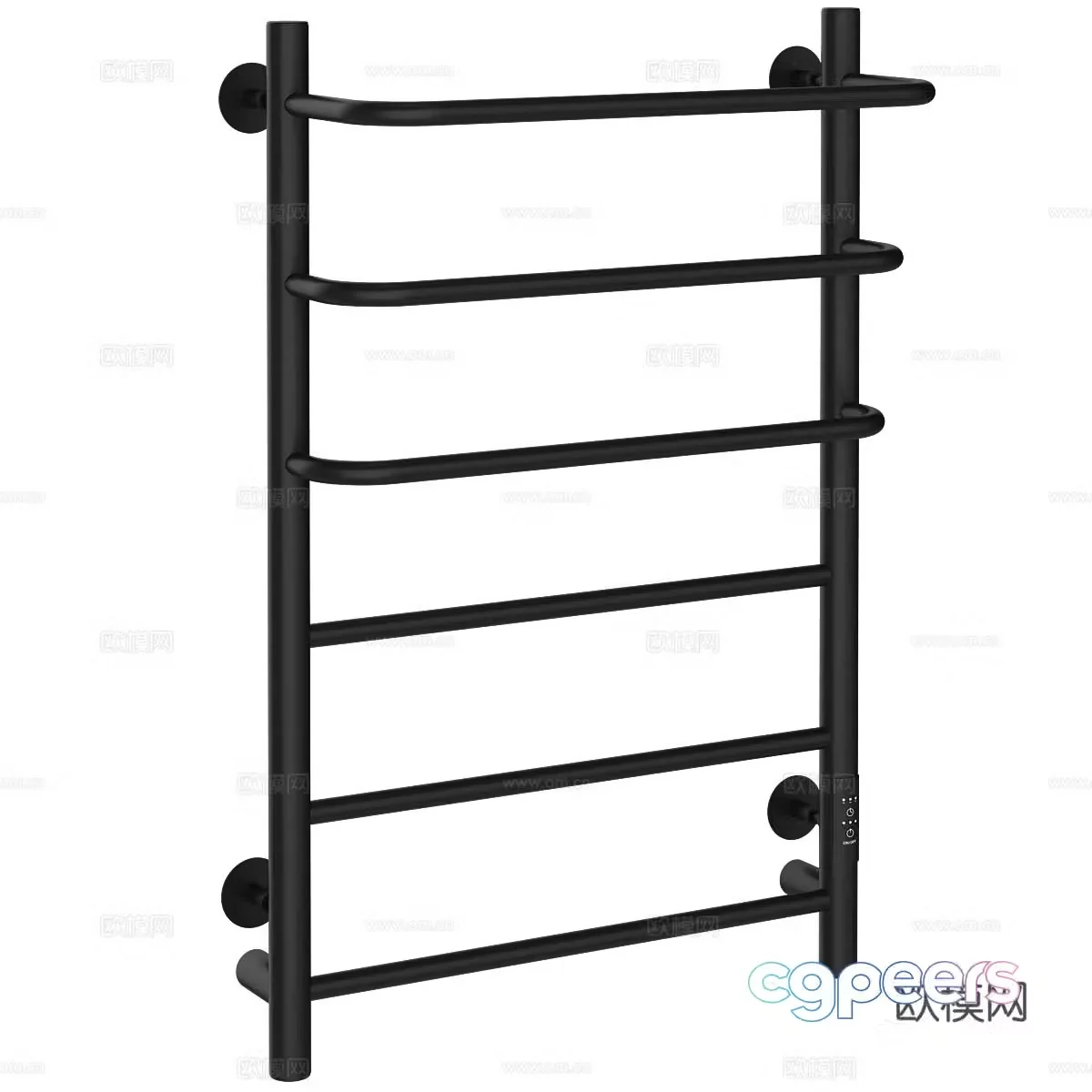 Electric heated towel rack 3d model