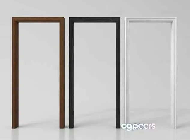 Modern Door Frames 3D Model – 12692 – VRAY Render
