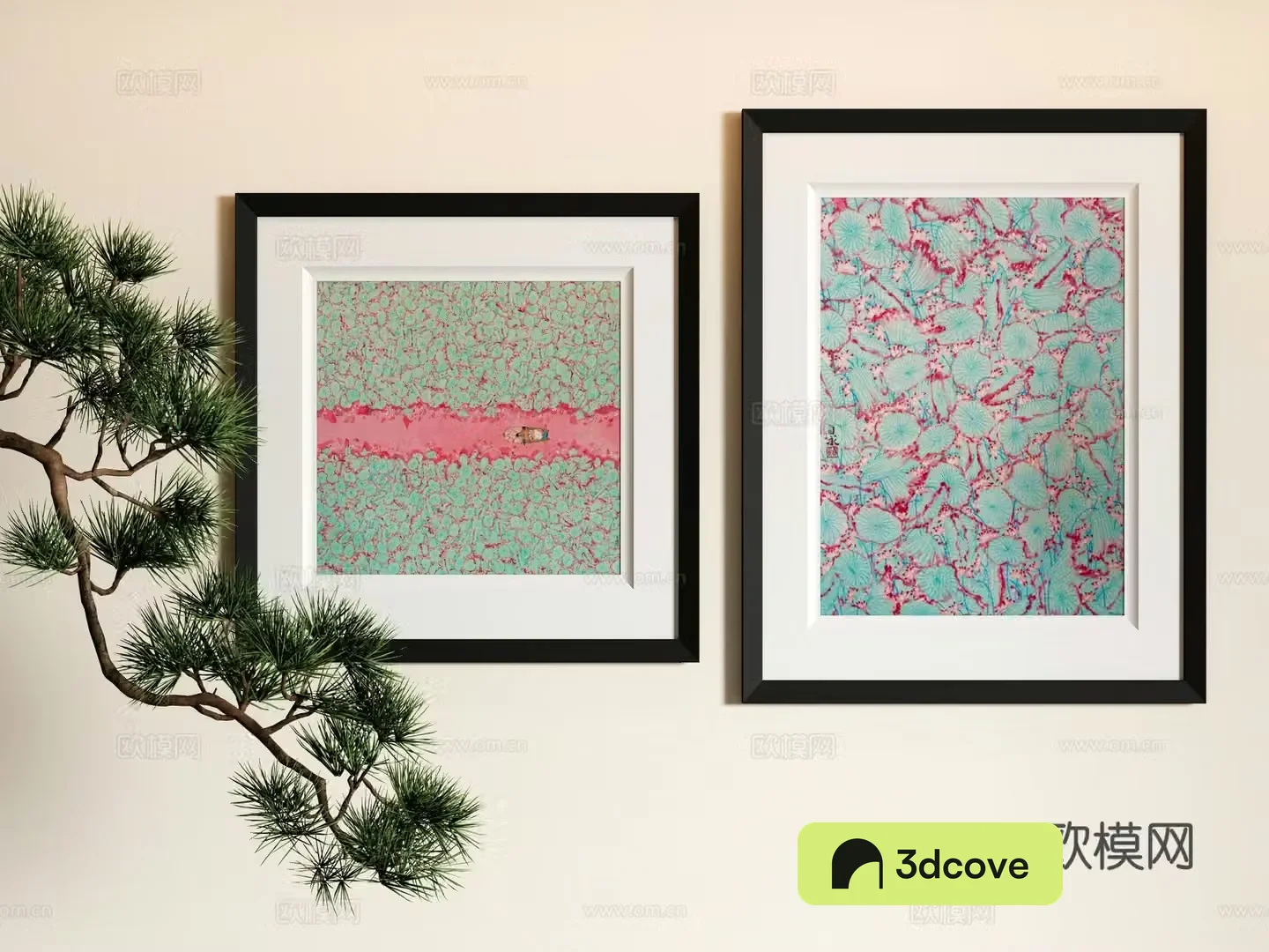 New Chinese style decorative painting art hanging
