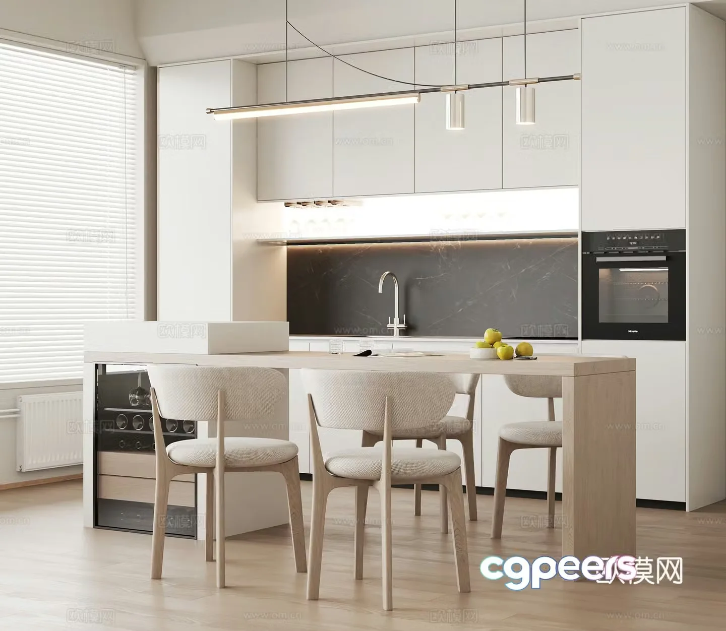 Modern restaurant 3d model