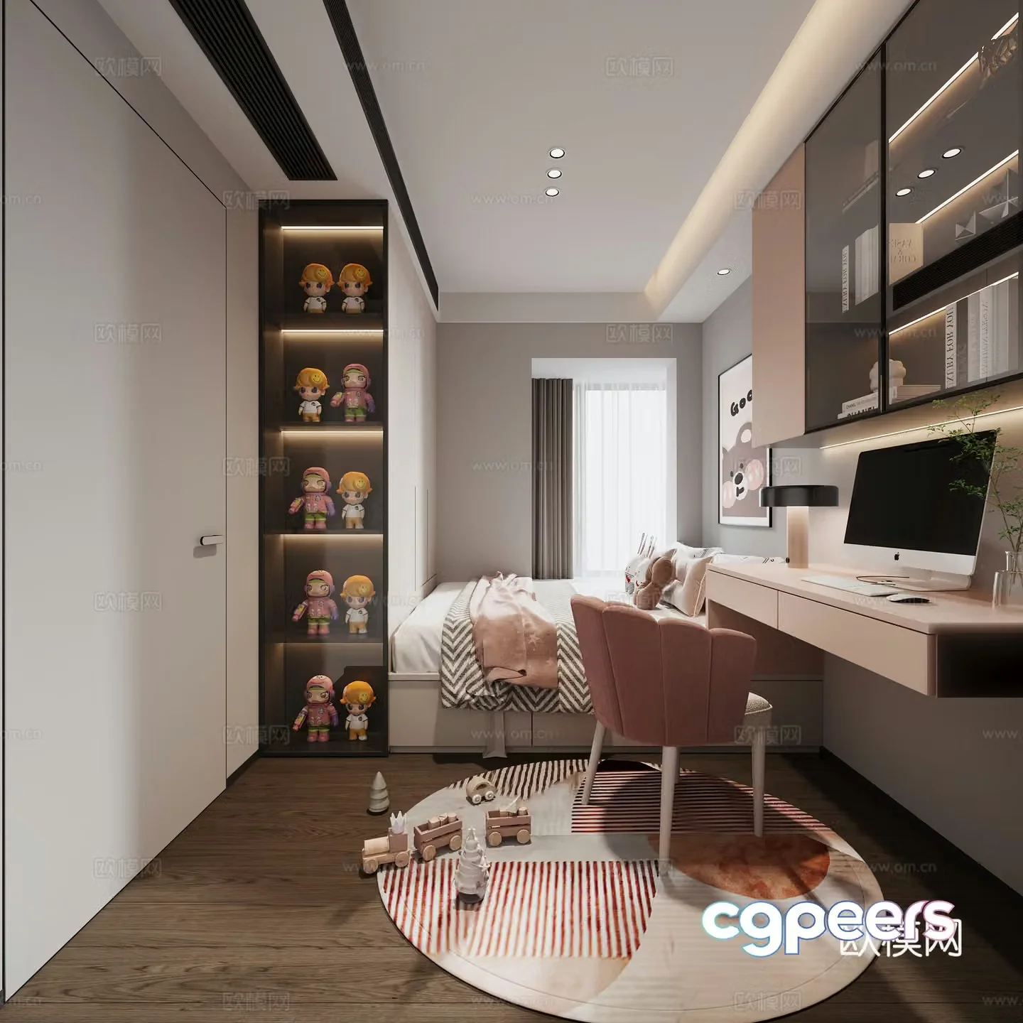 Modern bedroom 3d model