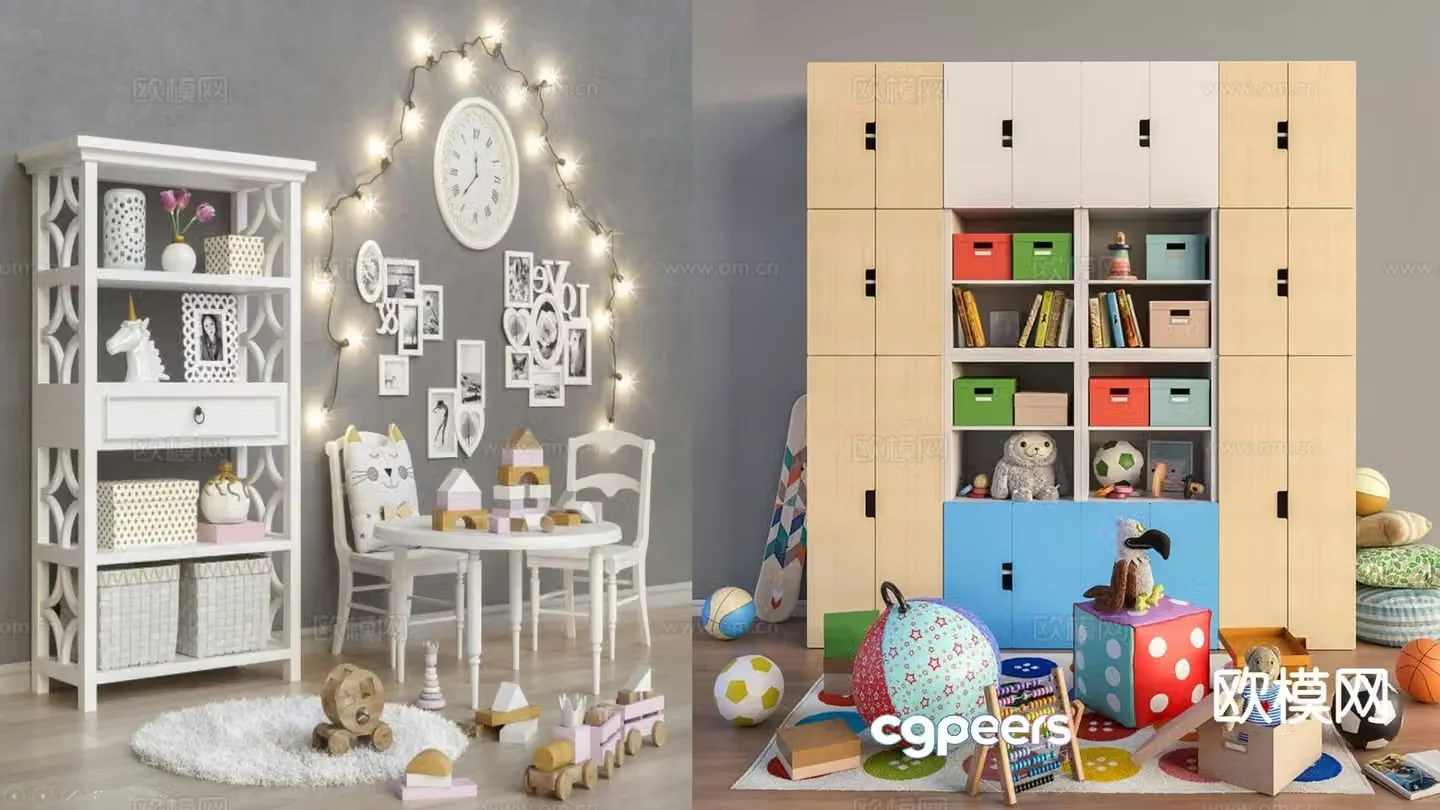 Children’s toys cartoon toys building block toys 3d model
