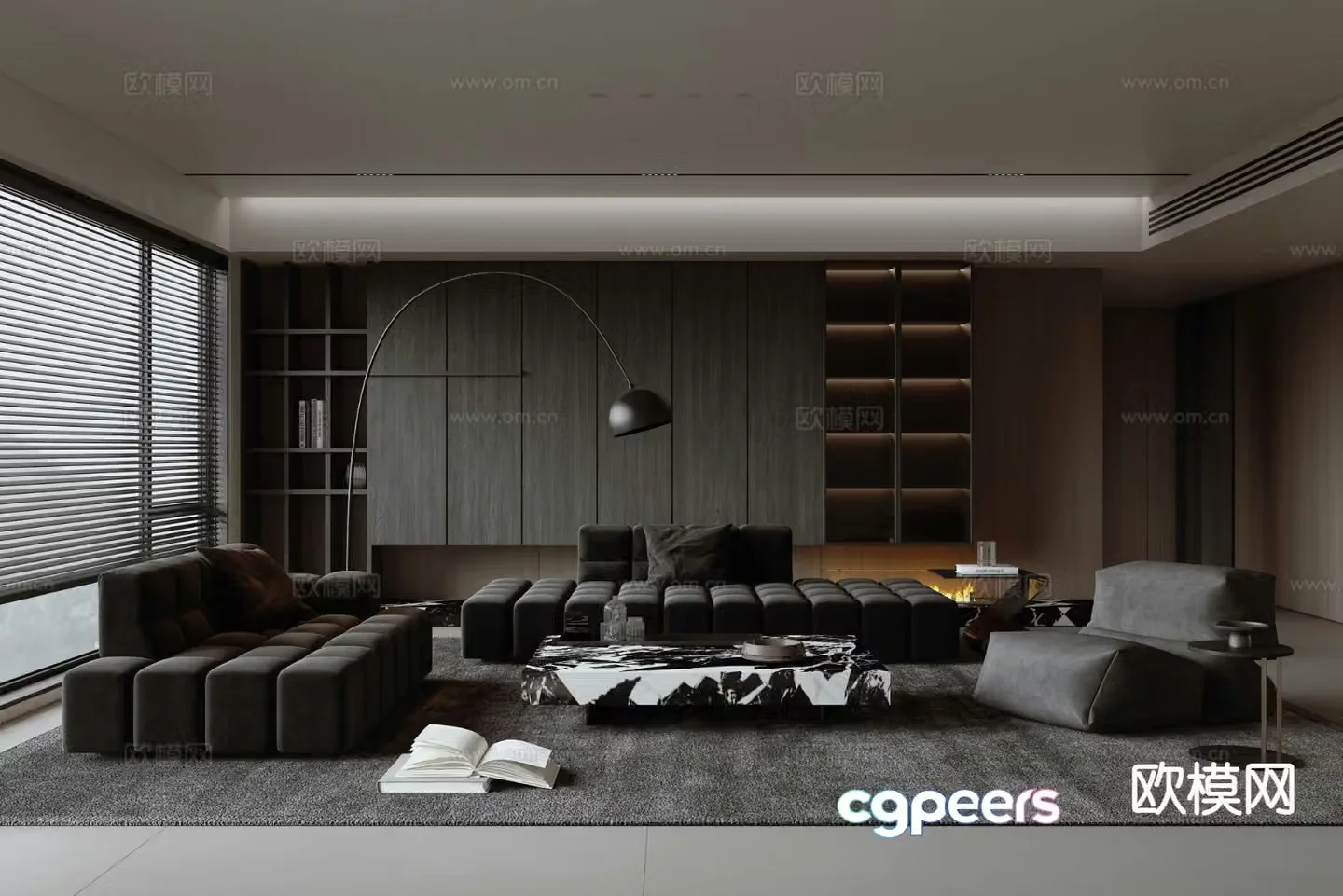 Italian living room 3d model