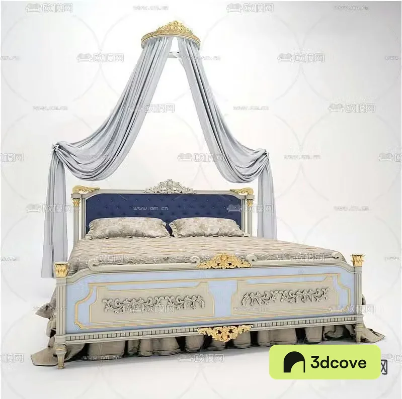 European double bed