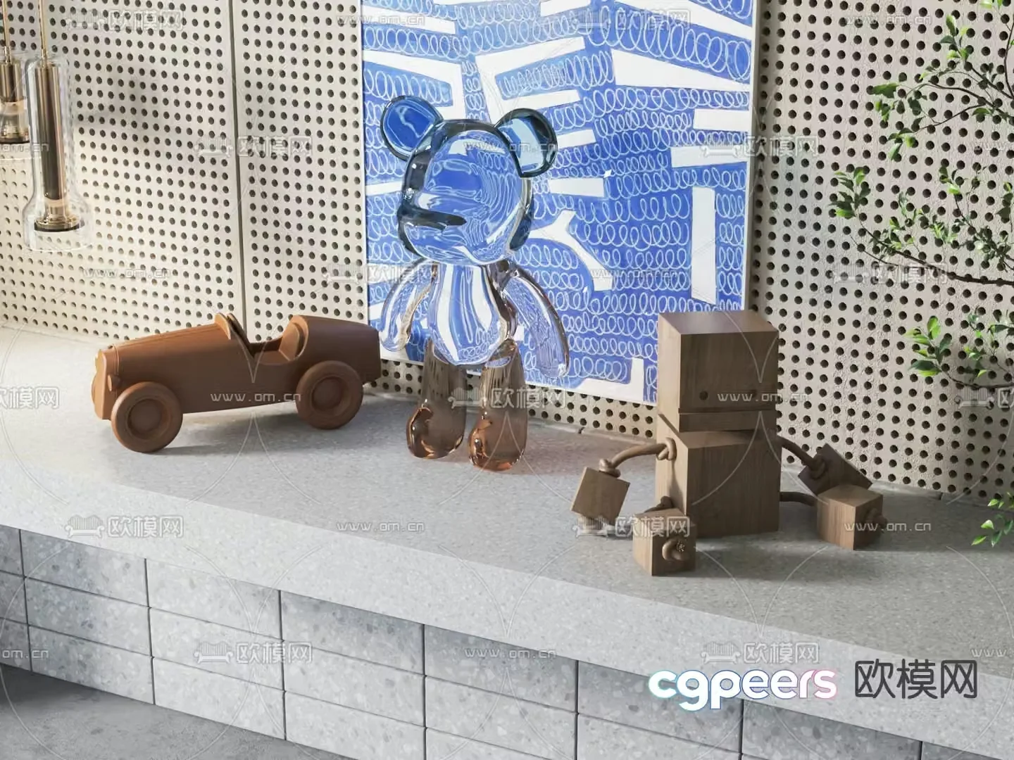 Children’s toys sculpture ornaments 3d model