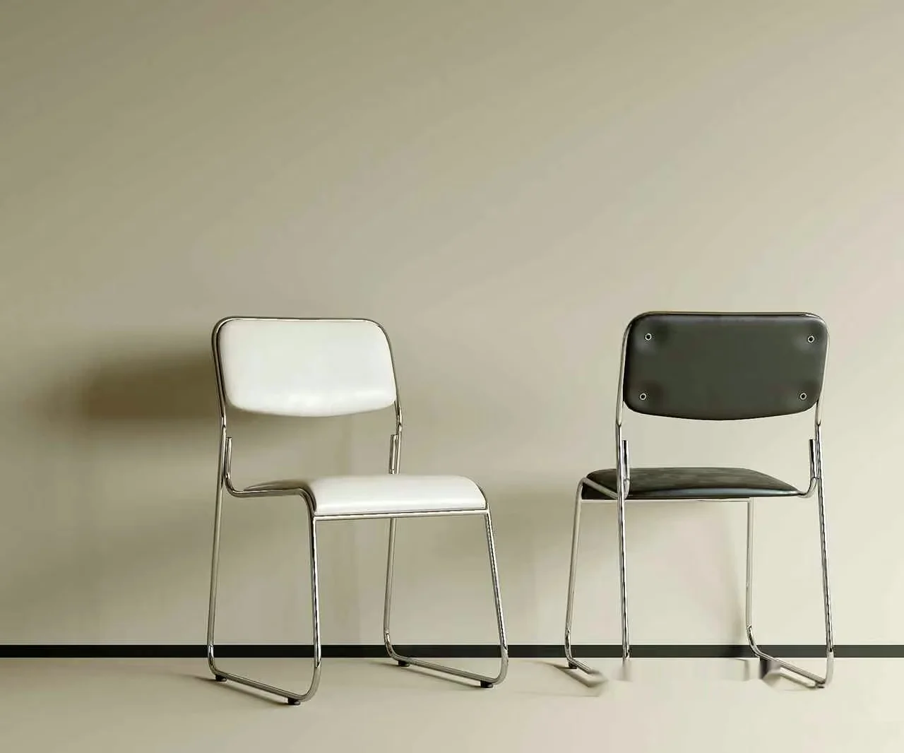 Modern Metal Chairs 3D Model – 20838 – VRAY Render