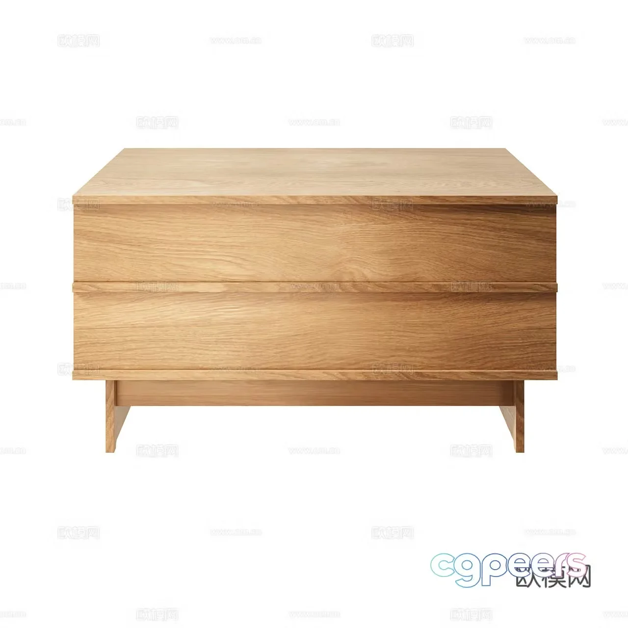 We Do Wood Nordic minimalist bedside table Solid wood bedside table Log bedside table 3D model